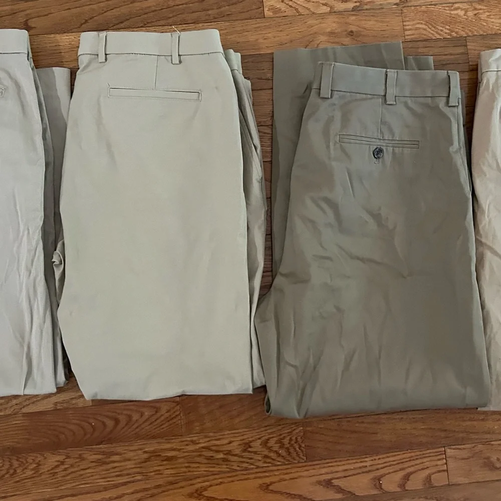 Like New!! Khaki Mens Pants LOT. NORDSTROM, Ralph Lauren, J. Crew, GAP 38x30 - Picture 1 of 9